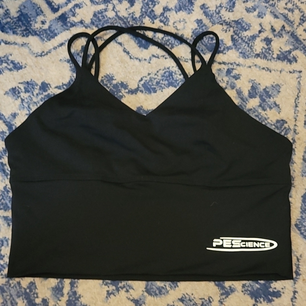 PEScience sz large black sports bra  WL60